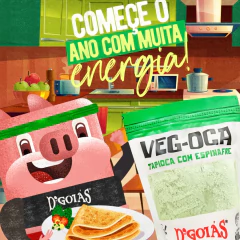 Tapioca Vegana VEG-OCA Espinafre D'GOIAS 400g na internet