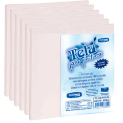 Kit c/ 6und Tela para Pintura CORTIARTE 50X50cm 100% Algodão