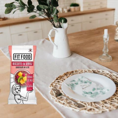 Biscoito de Arroz com Chocolate ao Leite FIT FOOD 60g - Fruttato