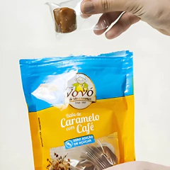 Kit c/ 8und Bala de Caramelo Com Café Zero VOVÓ 60g na internet
