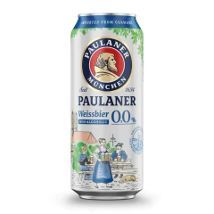 Cerveja PAULANER Weissbier 0,0% Álcool Lata 500ml (12 Latas) - comprar online