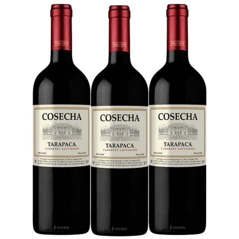Kit c/ 3und Vinho Chileno TARAPACA Cosecha Cabernet 750ml