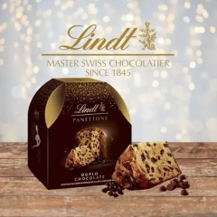 Panetone LINDT Duplo Chocolate 400g - loja online