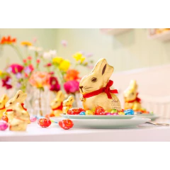 kit c/ 2und Lindt Gold Bunny Chocolate ao Leite 100g