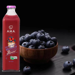 Suco de Maçã e Mirtilo Orgânico 100% Puro AMA 1 litro na internet