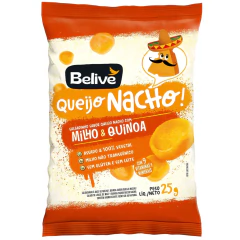 Kit c/ 20und Salgadinho sabor Queijo Nacho 25g BELIVE na internet