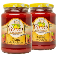 Kit 2und Creme de Goiaba VOVÓ DE SÃO LOURENÇO 650g