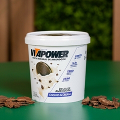 Pasta de Amendoim Cookies e Cream VITAPOWER 450g (3 und) - Fruttato
