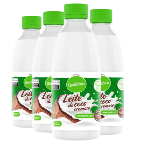 Kit c/ 4und Leite de Coco Culinário QUALICOCO 1L