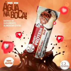 Barra Whey Protein Leite em Pó, Avelã QVITA 720g (18 und) - comprar online
