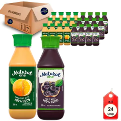 Suco Natural One Laranja-Maçã e Uva 180ml (24 Unidades)