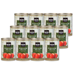 Kit 12 latas Tomate Pelado Italiano NORFOODS 400g
