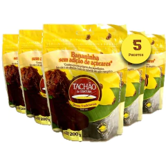 Bananinha Sem Açúcar TACHÃO DE UBATUBA 200g (5 pacotes)
