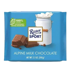 Kit c/ 4und Chocolate Alemão RITTER Sport Alpine Milk 100g - comprar online