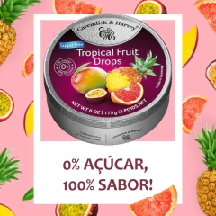Imagem do Kit c/ 3und Bala CAVENDISH & HARVEY S/ Açucar Tropical 175g
