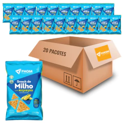 Kit c/ 20und Snack de Milho Sabor Requeijão FHOM 55g