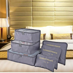 Jogo de Necessaire com 6 Peças SEANITE Travel - Cinza - Fruttato