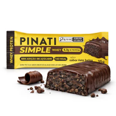 Kit 8 Barra Whey Protein Simple Chocolate Belga PINATI 35g - comprar online