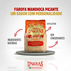 Kit c/ 6pct Farofa de Mandioca Típica Picante D'GOIAS 250g na internet