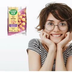 10x Snacks de Soja GOODSOY Sabor Bacon 25g - loja online