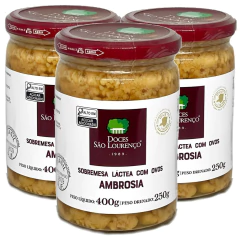 Kit c/ 3und Doce Ambrosia SÃO LOURENÇO 400g