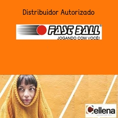 Imagem do Kit Raquete Frescobol de Fibra FASTBALL Fogo + Bola