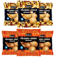 Kit 6x Pãezinhos Cebola e Batata Sem Glúten BELIVE 200g