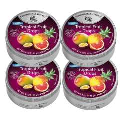 Kit c/ 4und Bala CAVENDISH & HARVEY S/ Açucar Tropical 175g