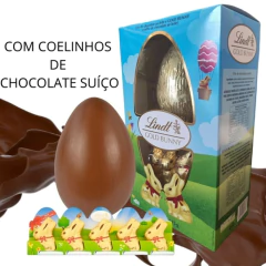 Ovo de Páscoa Lindt Gold Bunny ao Leite 125g (2 unidades) - Fruttato