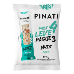 Kit c/ 10und Barra de Nuts Pinati Coco 120g (4x30g) - comprar online