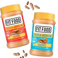 Kit c/ 3und Pasta de Amendoim Cremosa FIT FOOD 450g - comprar online