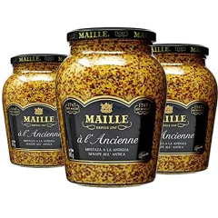 Mostarda MAILLE a moda antiga (l'ancienne) 210g (3 vidros)