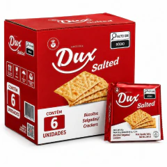 kit 6 Biscoito Crackers DUX Salted 102g