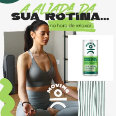 Kit c/ 6 Refrigerante Proteico MOVING Limão 270ml - Fruttato