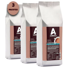 3x Achocolatado em Pó América s/ Adição de Açúcar 1,01 Kg