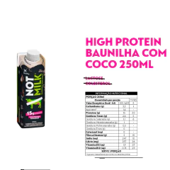 High Protein Baunilha c/ Coco NOT MILK 250ml (12 und) - comprar online