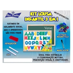 Lousa Infantil Cortiarte 3 em 1 Magnética 40x30 cm - comprar online