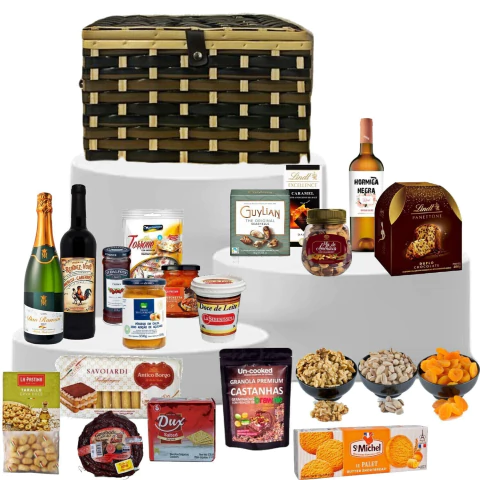 Cesta De Natal SANTA MARTA Premium com 21 Itens - Natal 2025