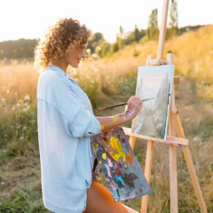 Kit 10und Tela de Pintura CORTIARTE 30x30cm - loja online