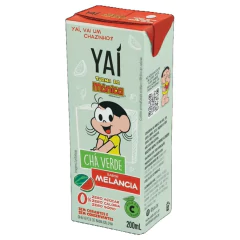 Imagem do Caixa c/ 27und Chá Verde YAI Melancia Turma da Mônica 200ml