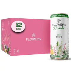 Drink Pronto Flowers Sabor Mojito 269ml (12 Latas)