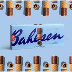 Kit c/ 5und Biscoito Alemão BAHLSEN Waffeletten Milk 100g - loja online