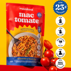 Kit c/ 6un Mac Proteico Frango/Cogumelo/Tomate 100g MEXIDONA - loja online