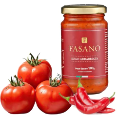 Molho Italiano FASANO Arrabbiata 180G - loja online