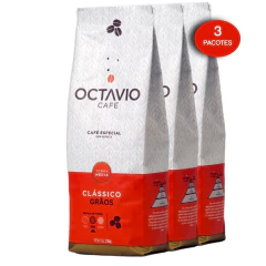 Kit c/ 3un Café em Grão Clássico OCTAVIO 500g