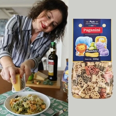Kit c/ 12 Macarrão PAGANINI Bichinhos Bambini Tricolore 300g na internet