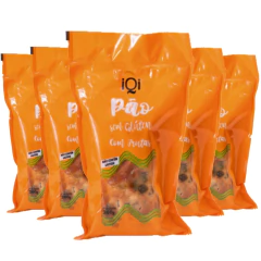 Kit c/ 5und Pão de Frutas Sem Gluten Sem Lactose IQI 260g