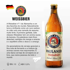 Kit c/ 6und Cerveja Alemã PAULANER Weissbier 500ml - comprar online