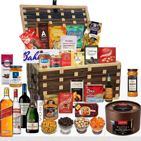 Cesta de Natal GENEBRA Premium Com 32 Itens - Natal 2025