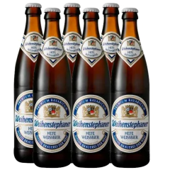 Kit c/ 6un Cerveja Alemã WEIHENSTEPHANER Hefeweissbier 500ml